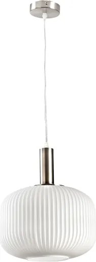 ONLI - Pendul cu cablu DOROTY, 1xE27/15W/230V, alb/crom lucios