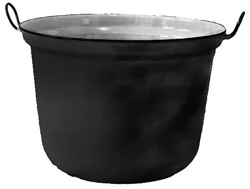 Ceaun emailat, caldare cu manere, 60 L