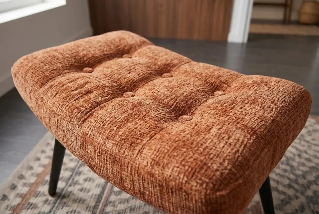 Taburete, suport pentru picioare SCANDINAVIA maro rustic