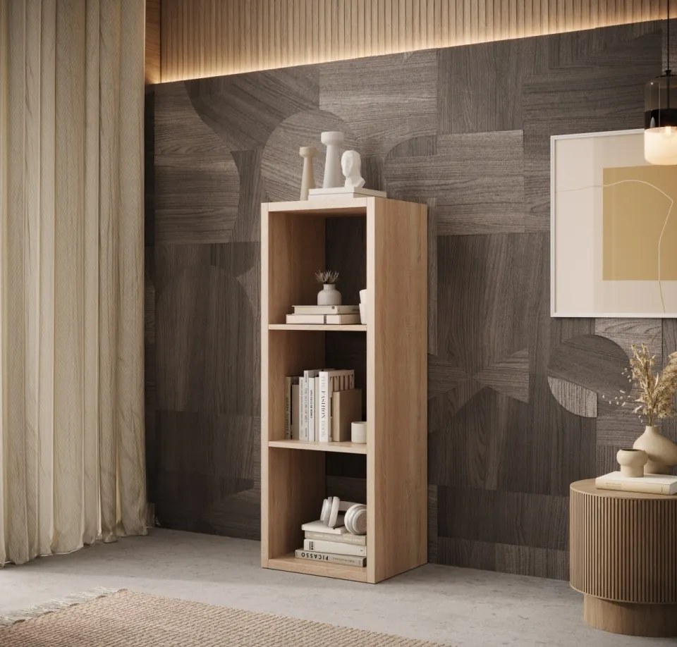 Bibliotecă 40x113.5 cm, Cleo I, ADRK Furniture (Culoare: Sonoma)