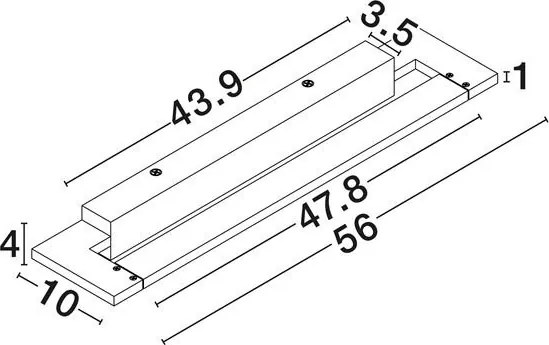 Aplica de perete LED baie IP44 LIVO neagra