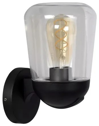 Lampă de perete de exterior Lucide 27837/01/30 TULSA 1xE27/40W/230V IP44 negru