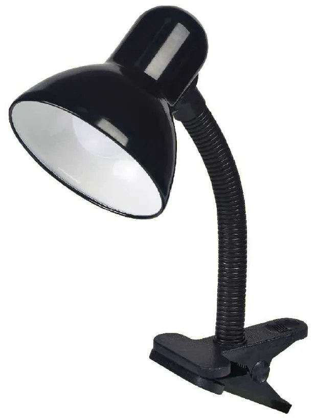 Lampa Birou cu Clama karl, e27, 40w, 12.5x14x26 cm, negru