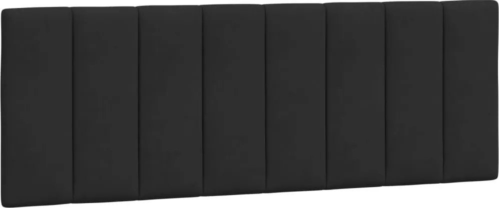 vidaXL Pernă tăblie de pat, Hanko, negru, 120 cm, catifea