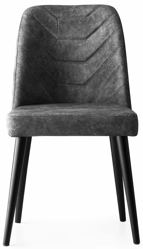 Set de scaune de sufragerie Dallas Anthracite, 2bucăți