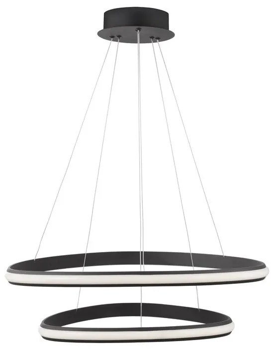 Lustra LED design modern circular ajustabil ARIES negru NVL-9357063