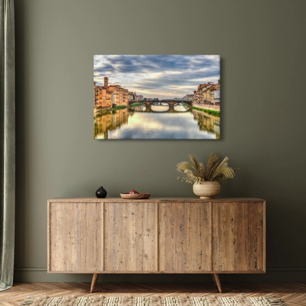 Tablou - Pod peste râu (90x60 cm)