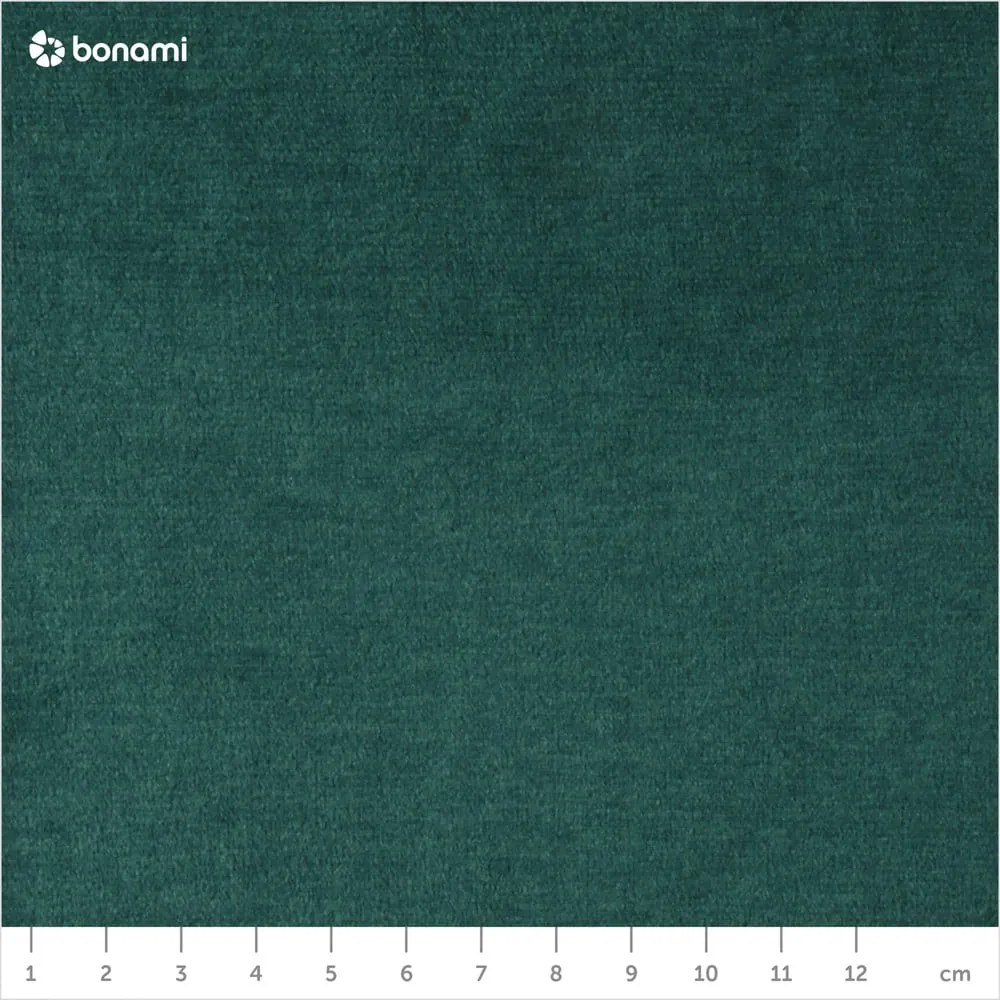 Taburet din catifea devichy Rothe, verde închis