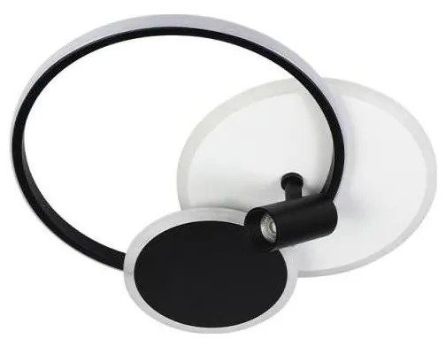 Plafonieră LED dimabilă LED/65W/230V 3000-6500K alb/negru + telecomandă