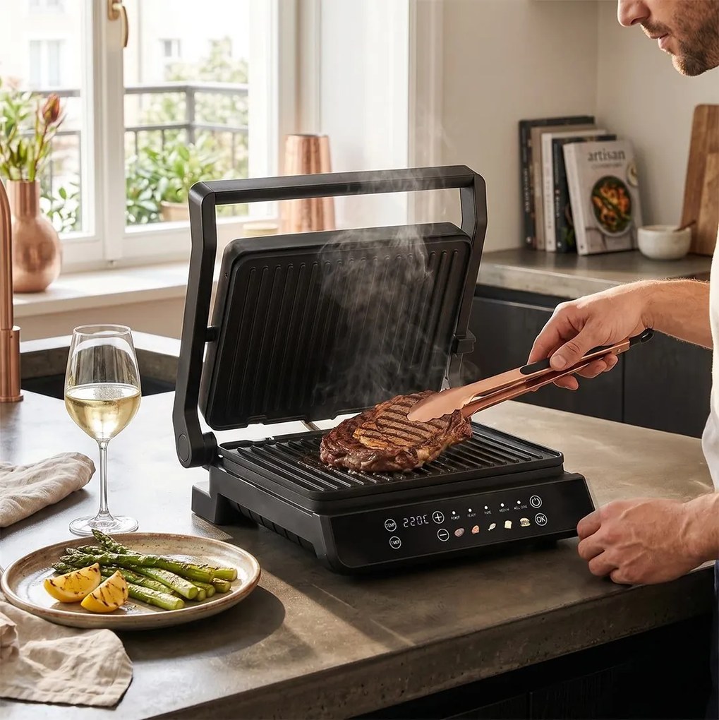 Grill electric sandwich maker Berlinger Haus BH 9781, negru-roz