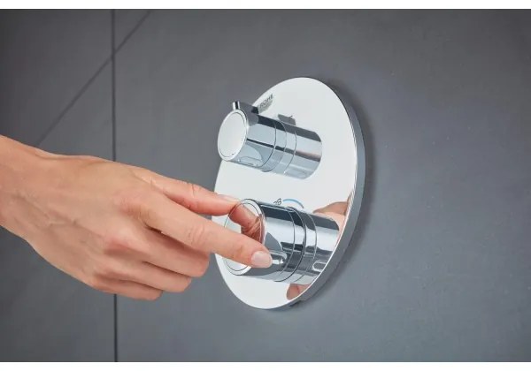 GROHE 24076000 - Baterie termostatică pentru duș GROHTHERM, crom lucios
