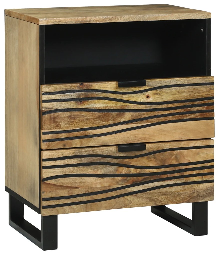 vidaXL Dulap de noapte Maro 50 x 33 x 60 cm Lemn masiv de mango
