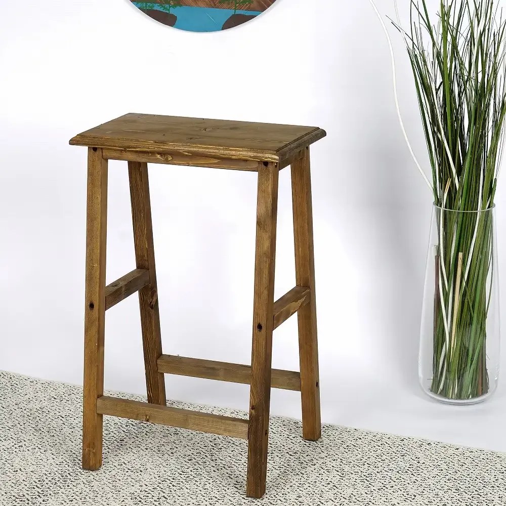 Scaun bar, taburet,William,din lemn,culoare nuc,70 cm