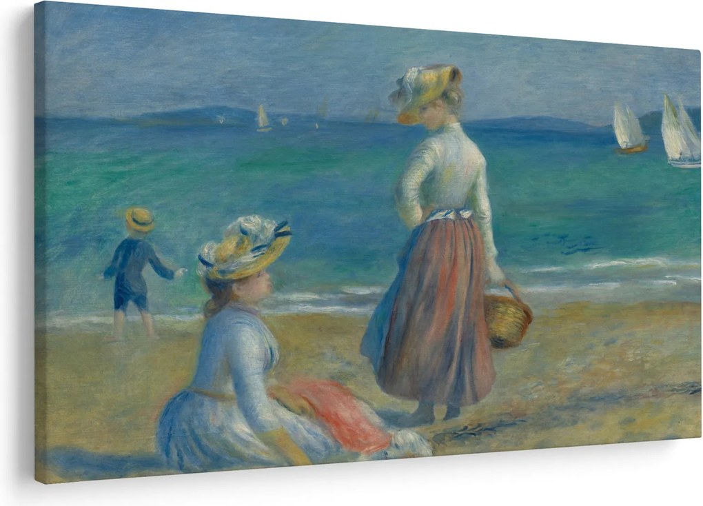 Tablou - Auguste Renoir, Figures on the Beach, reproducere (90x60 cm)