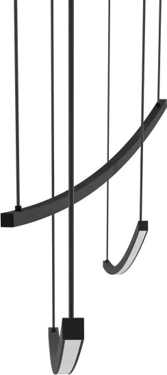 Eglo 902166 - VILLEGGI lustră LED dimabilă pe cablu LED/22W/230V 2700/4000/6500K negru