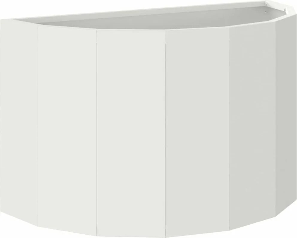 vidaXL Jardinieră Alb 60 x 30 x 35 cm Oțel