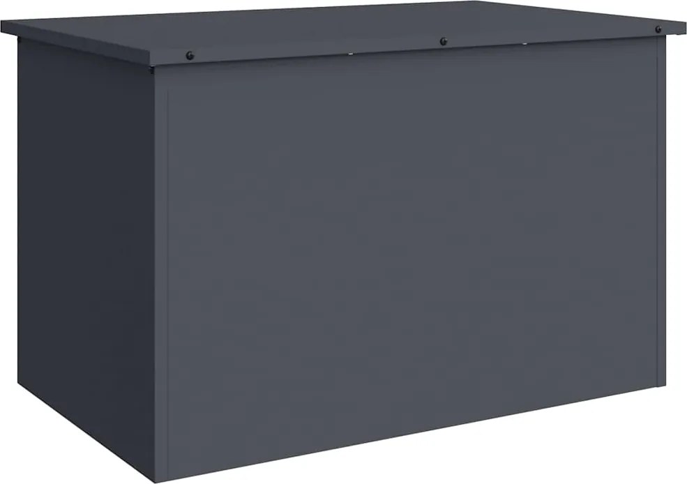 vidaXL Cutie de depozitare exterioară Antracit 80 x 50,5 x 50 cm Oțel