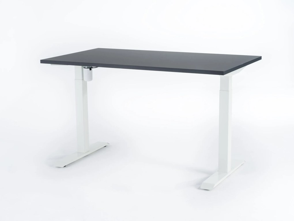 Viva New Generation 2.0, Birou reglabil electric, un singur motor - Premium - 1600x800x25 - Negru - Alb