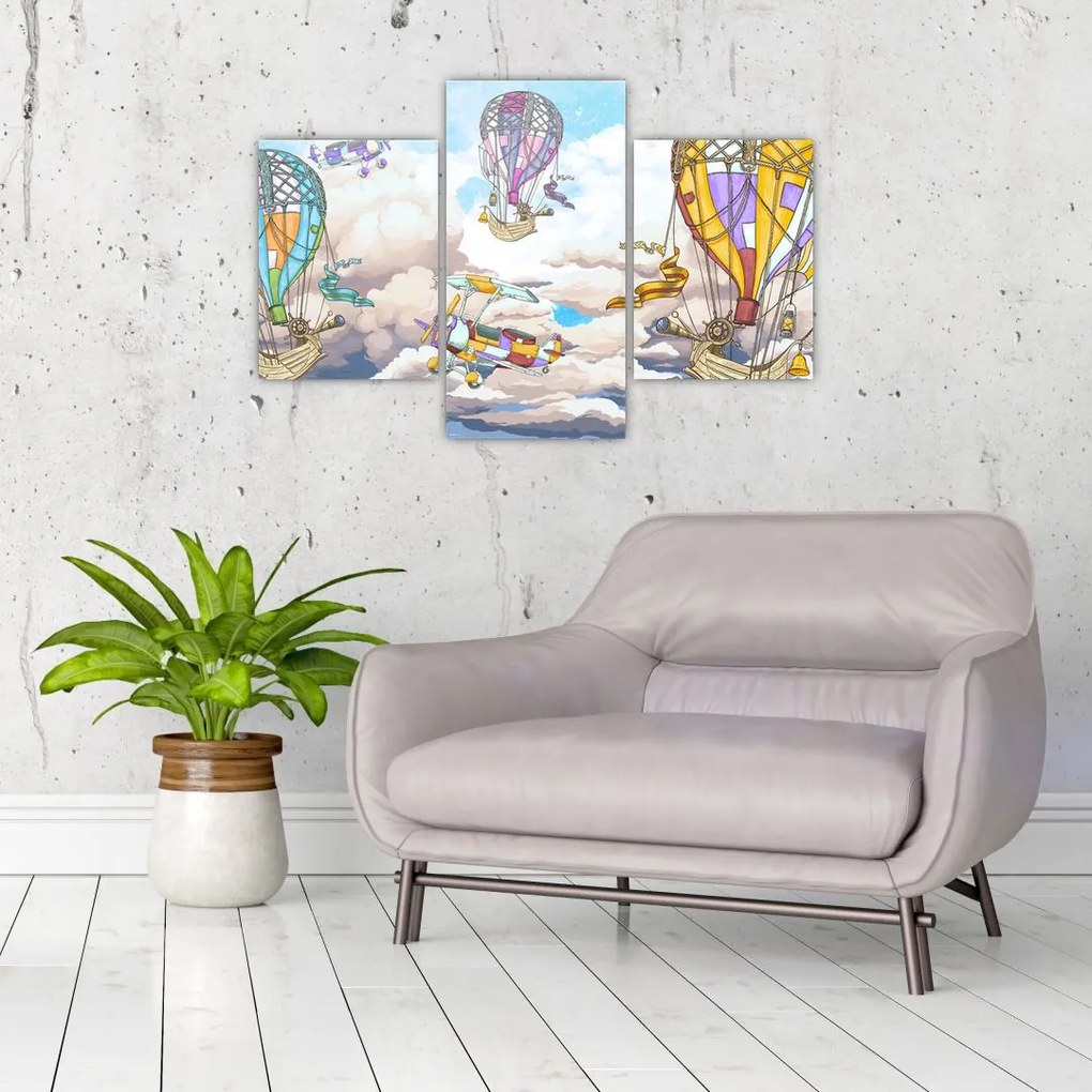 Tablou - Expediție în nori (90x60 cm)