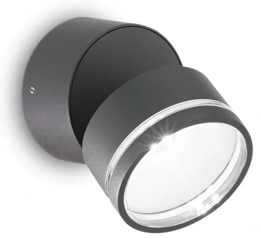 Aplica de perete exterior, IP54 OMEGA AP ROUND ANTRACITE 3000K