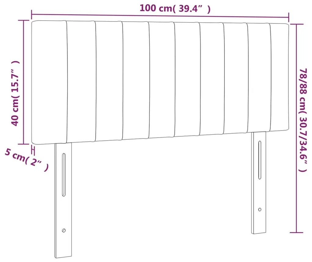 Tablie de pat, gri inchis, 100x5x78 88 cm, catifea 1, Morke gra, 100 x 5 x 78 88 cm