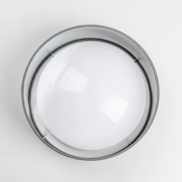 Plafonieră LED 12W, 230V, diam. 32 cm, gri/argintiu