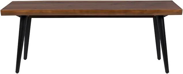 Banca din metal si lemn alun 120 cm Alagon Dutchbone
