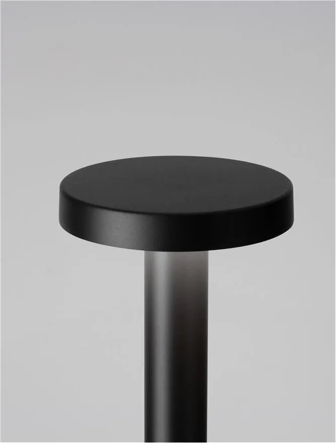 Stalp de exterior pentru terasa sau gradina, MOOD negru H-40cm