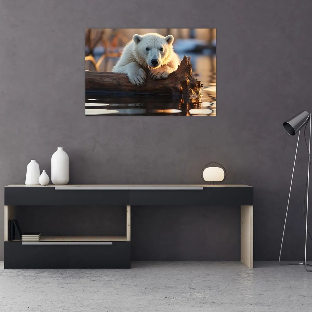 Tablou - Ursul polar (90x60 cm)