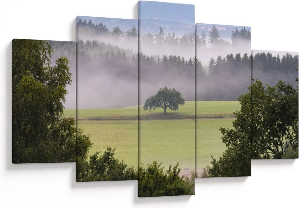 Tablou - Lunca cu copac (150x105 cm)