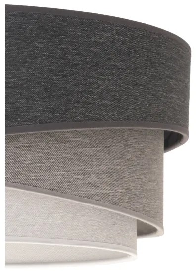 Lustră pe cablu Duolla KOBO 1xE27/15W/230V d. 45 cm antracit/gri/alb