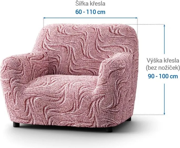 Gaico Huse bielastice BRILLANTE bordo fotoliu (l. 60 - 110 cm)