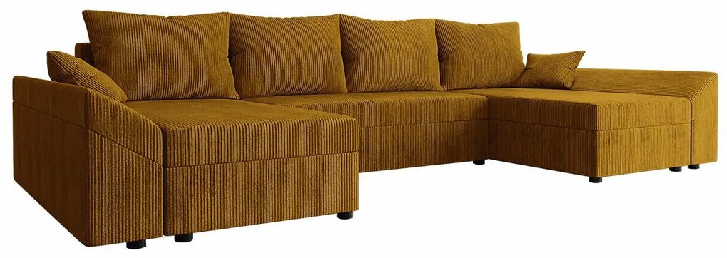 Colțar Memphis 105Cutie de pat, 316x138x82cm, 119 kg, Picioare: Plastic