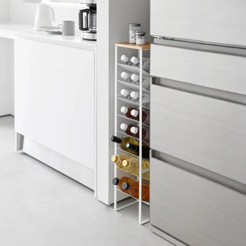 Raft pentru sticle de vin alb din metal număr de sticle 16 20x88,5x19 cm Tower – YAMAZAKI