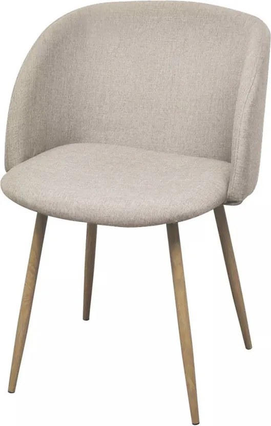 Scaun tapitat Betti, 2 buc-bej