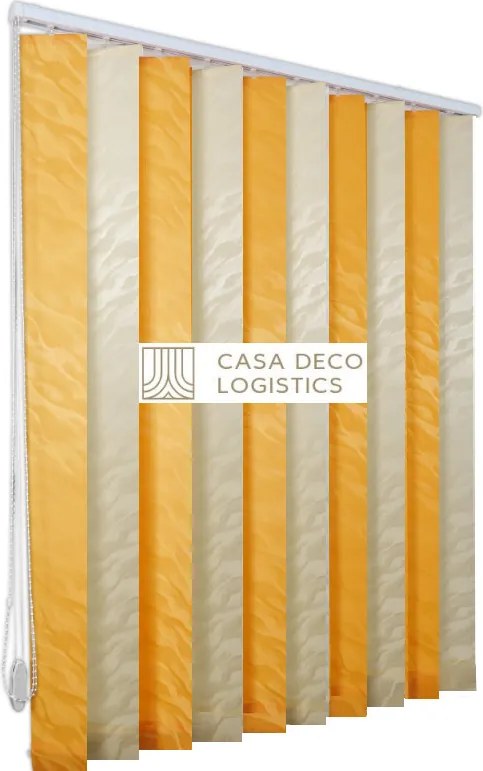 Jaluzele verticale BEATA 9602/9607 crem/portocaliu pal