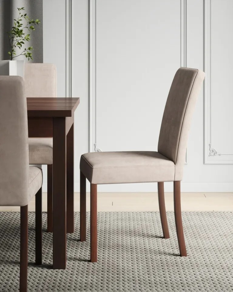 Scaun tapitat, RODOS 81, ADRK Furniture (Culoare: Stejar)