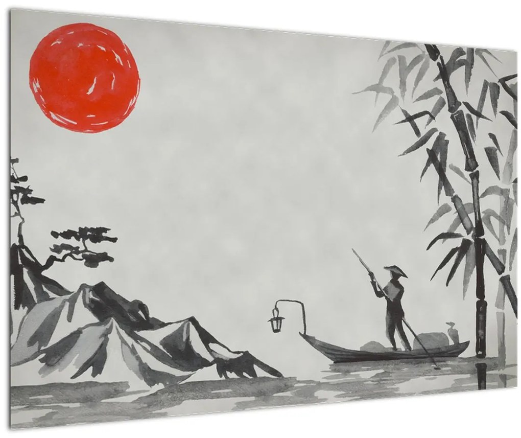 Tablou - Munții Fuji (90x60 cm)