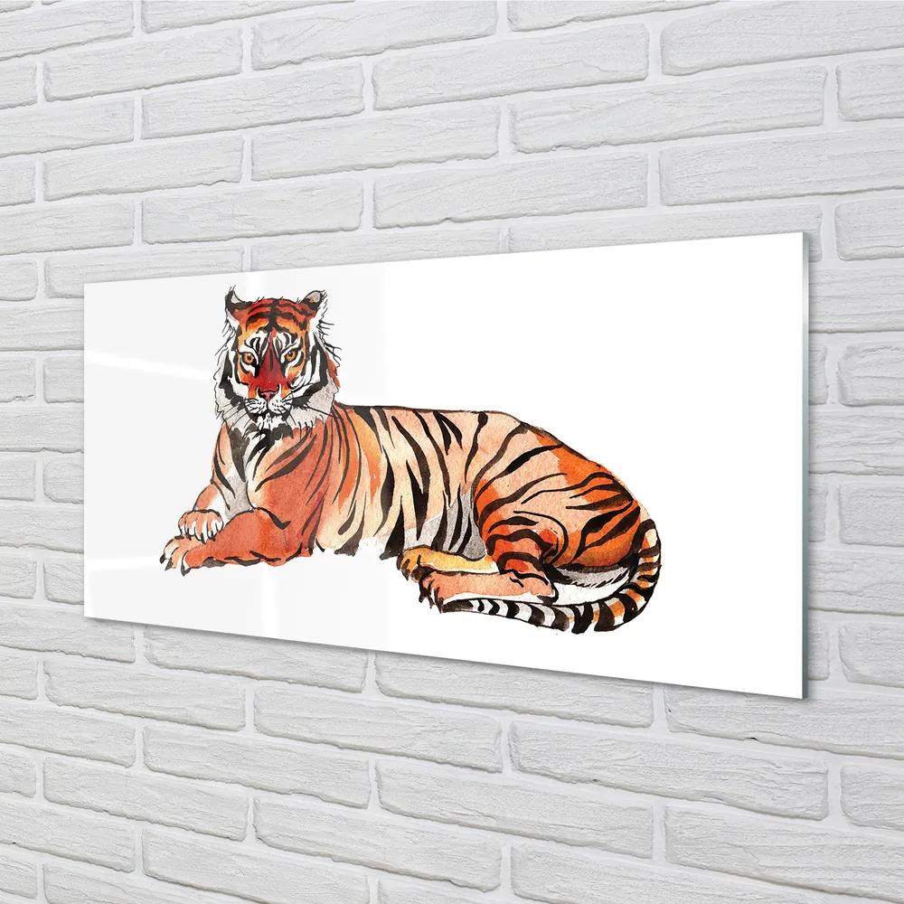 Tablouri acrilice tigru pictat