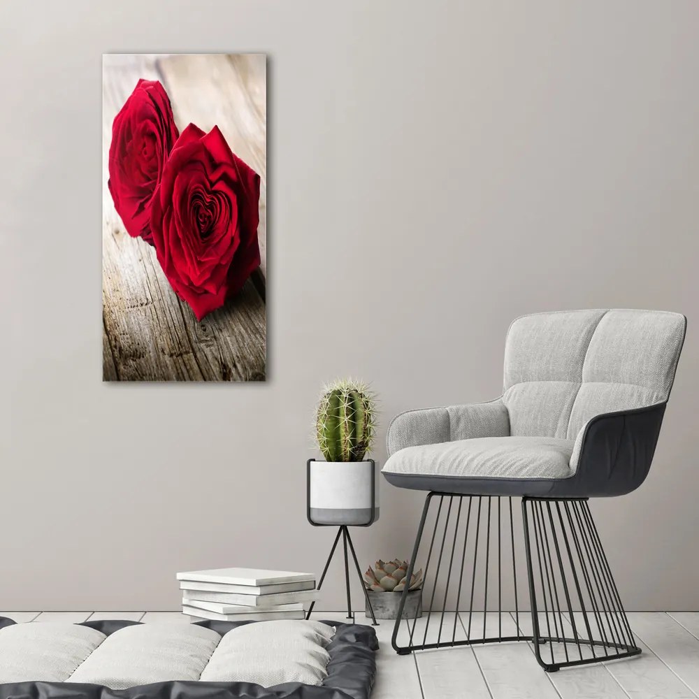 Tablou canvas Trandafiri rosii