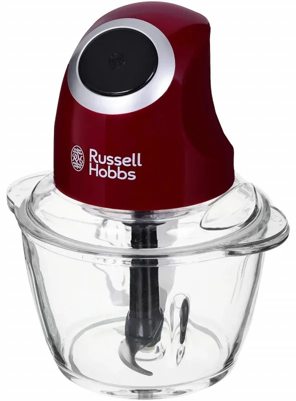 Mini tocator Russell Hobbs Desire 24660-56, 200W, 500ml, Bol sticla, rosu