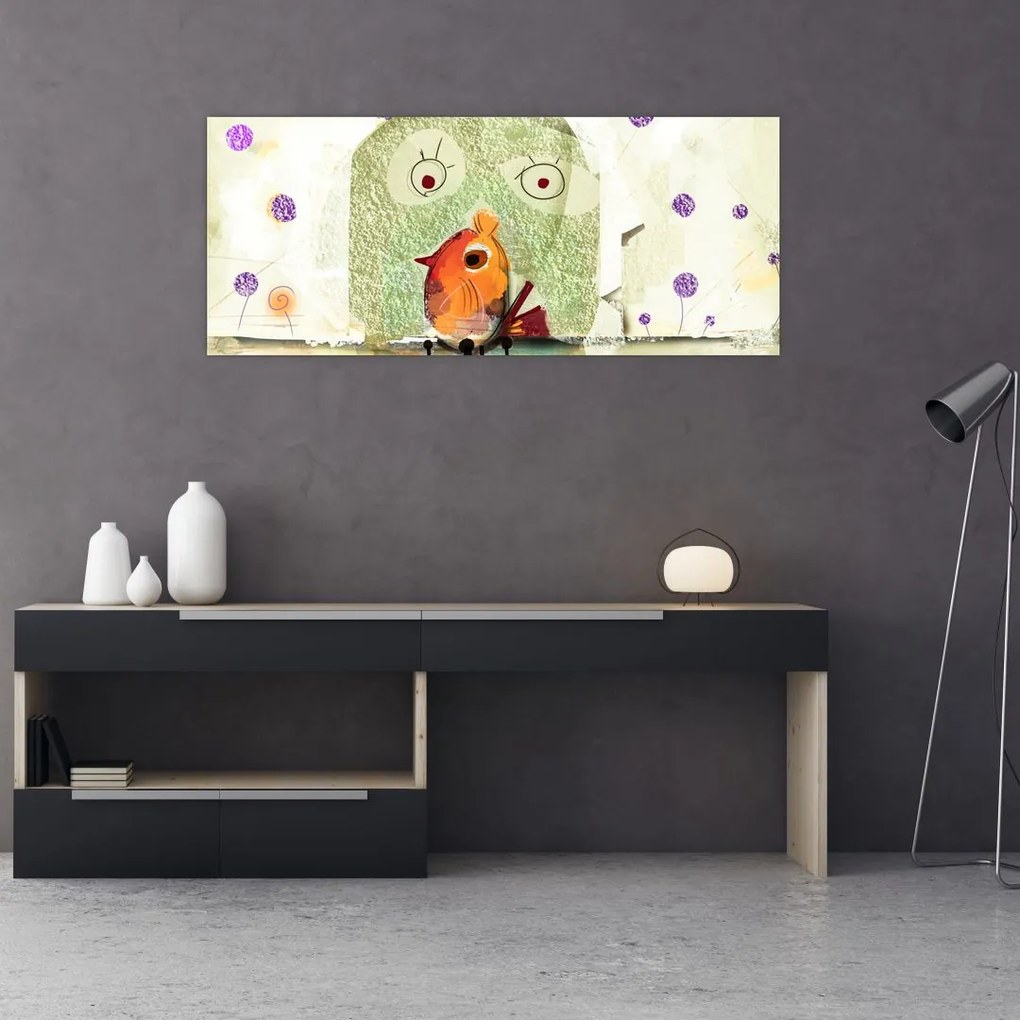 Tablou - Sufletul unei păsări (120x50 cm)