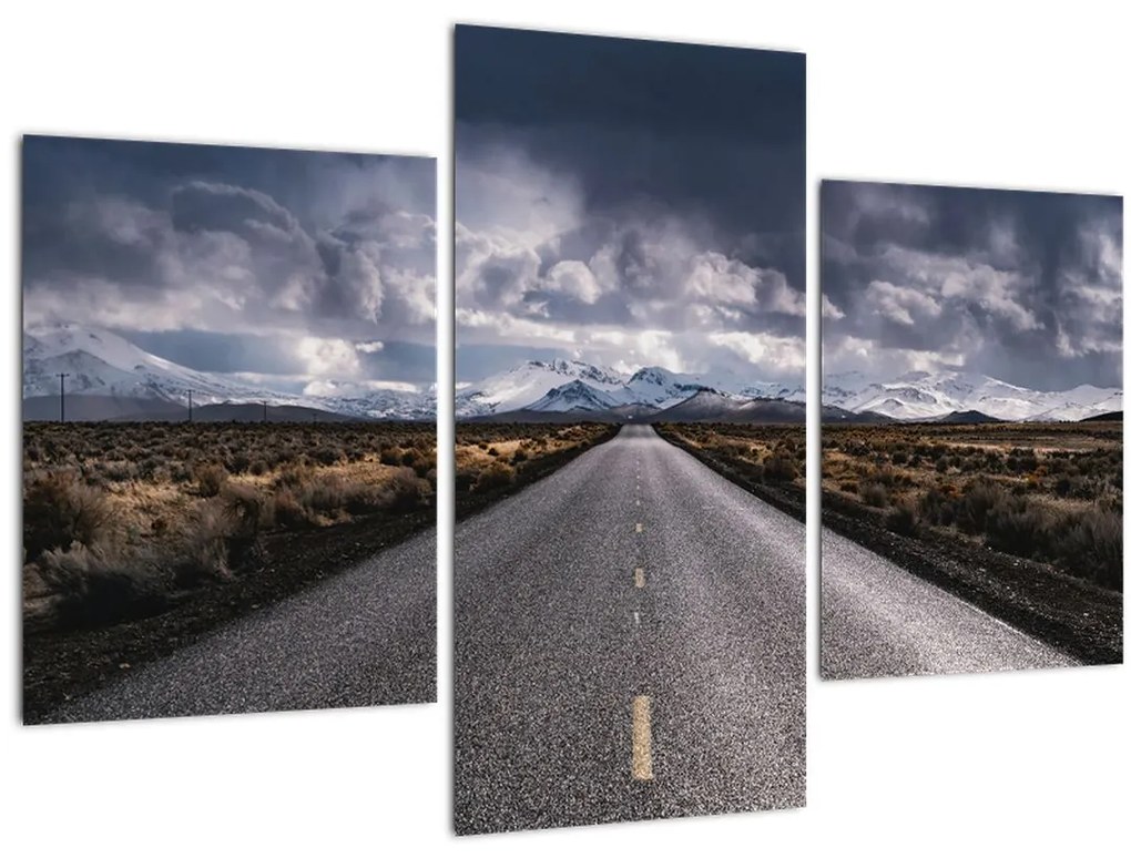 Tablou drumului în deșert (90x60 cm)