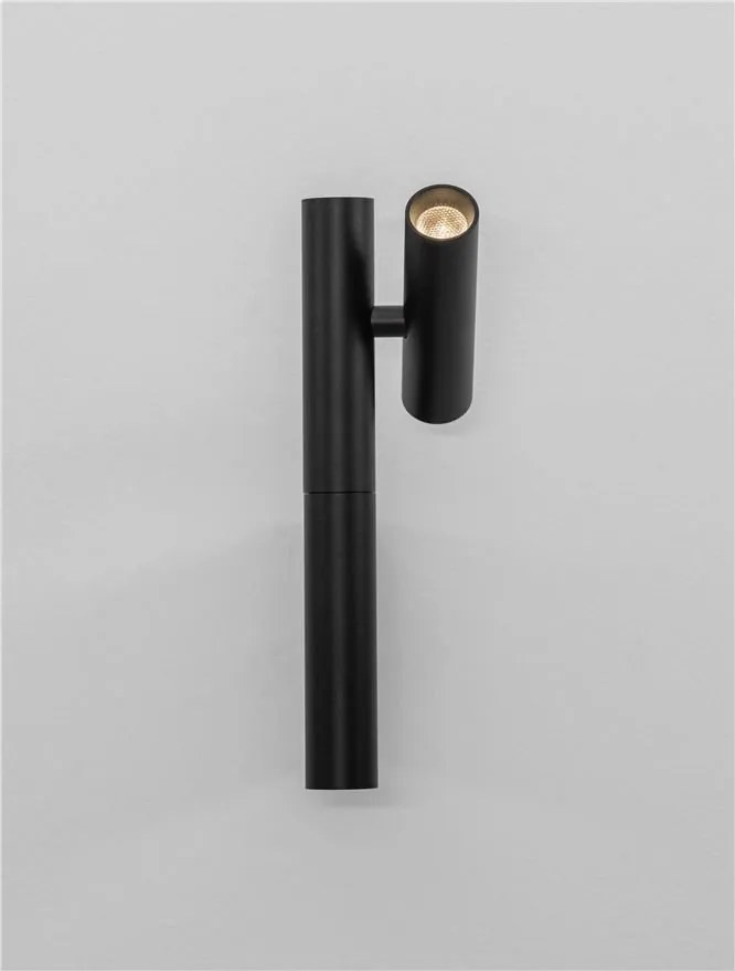 Aplica cu spot LED directionabil stil minimalist ARCO negru