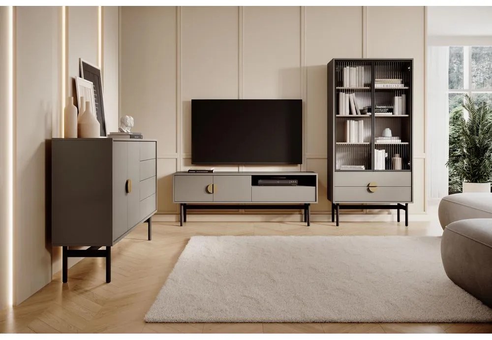 Dulap TV Stellia S2 (cappuccino + negru). 1099084