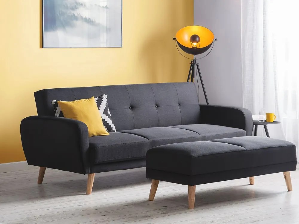 Canapea 3 locuri Flong (negru) . 1008650