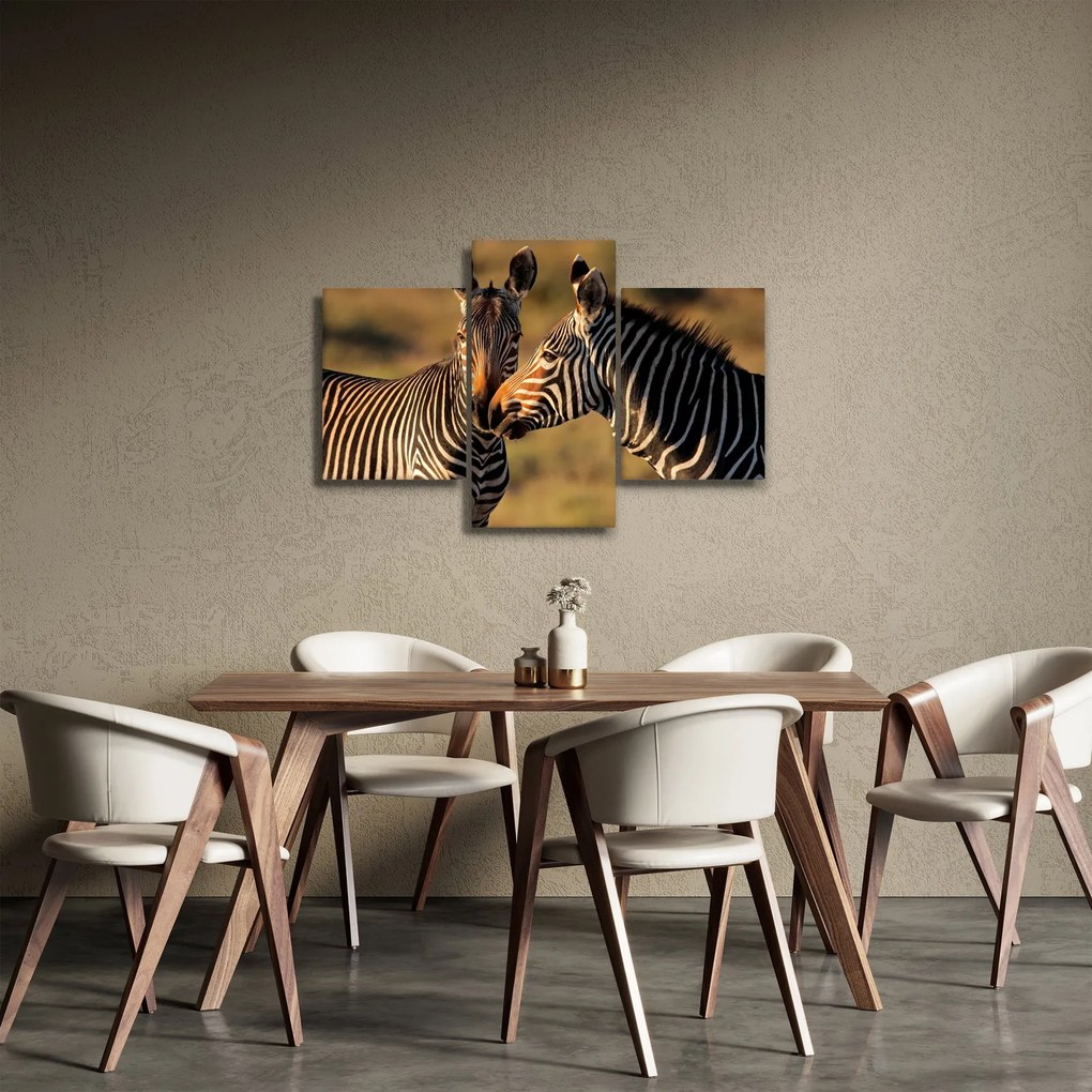 Tablou - Două zebre (90x60 cm)