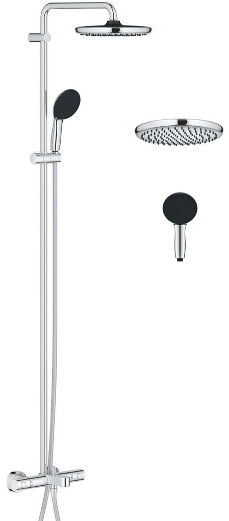 Grohe Vitalio Start System set cada si dus perete cu termostat da crom 26988001