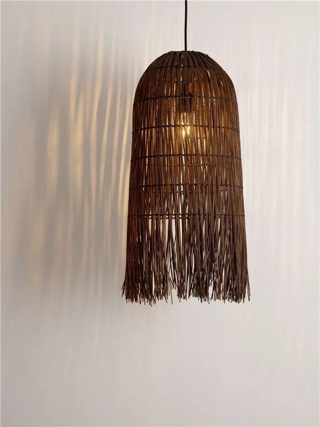 Lustra suspendata stil natural ratan maro VENA