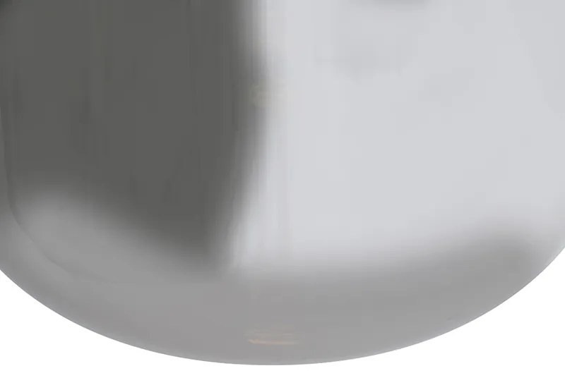 Lampă suspendată de design neagră cu sticlă fumurie cu 2 lumini - Bliss